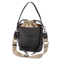 Sydney Love Vegan Leather Drawstring Bucket Crossbody Bag