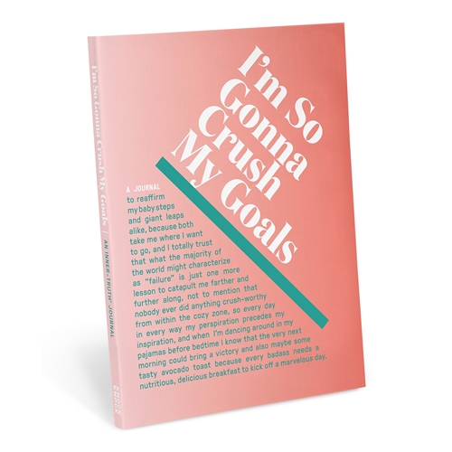 I'm So Gonna Crush My Goals Hardcover Inspiring Quotes Journal