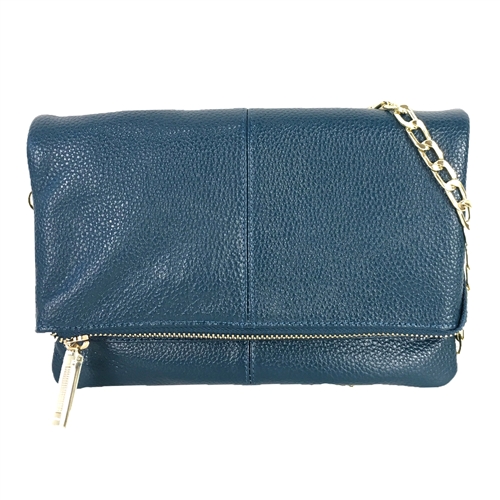 Zenith Classic Leather Fold Over Crossbody Wallet