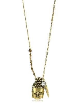 T.R.U. 1928 Jewelry Buddha Pendant Necklace