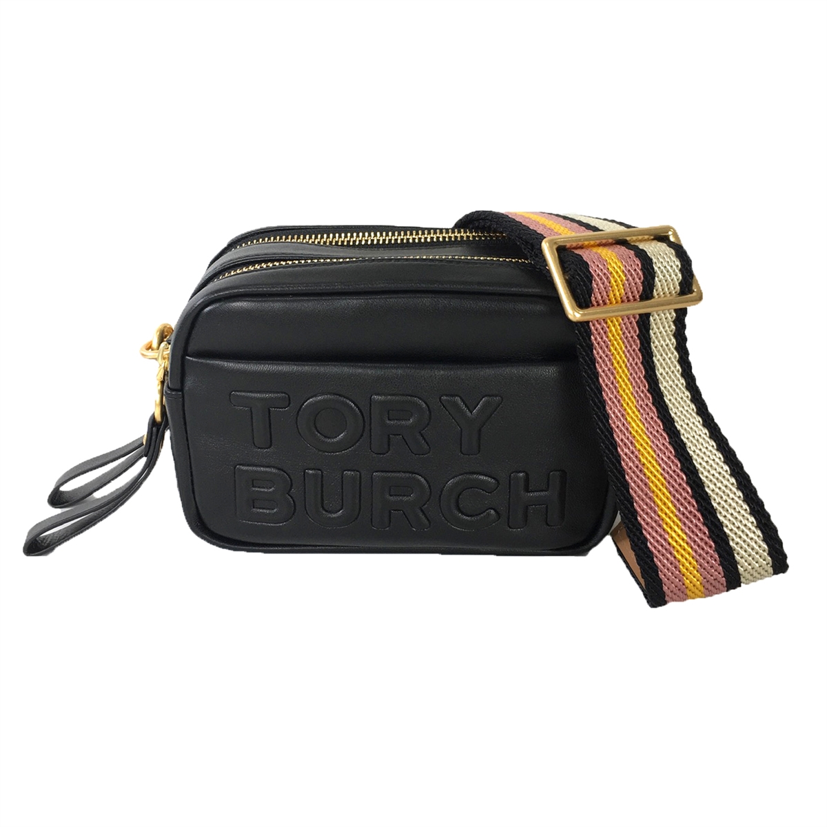 Tory Burch Black mini chain pouch Leather ref.191374 - Joli Closet