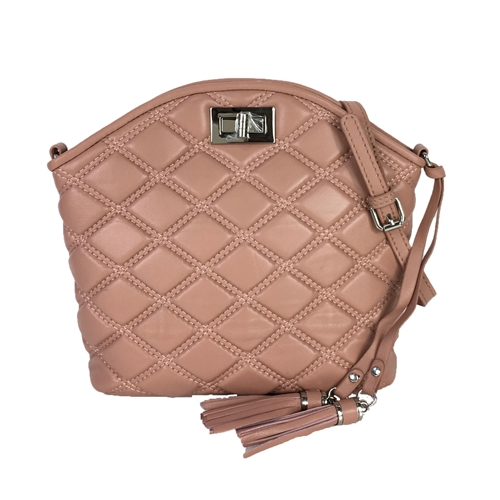 Zenith Quilted Leather Dome Convertible Crossbody