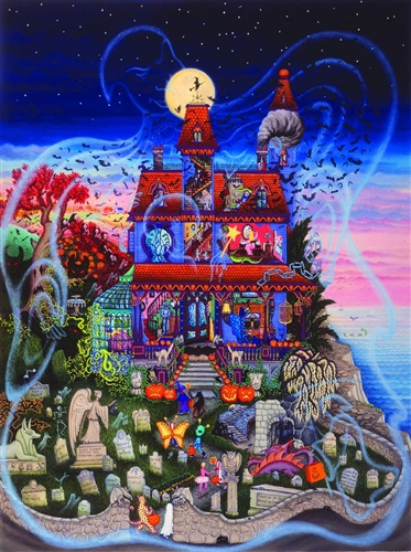 Ghost and the Haunted House 1000 Piece Jigsaw Puzzle