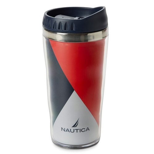 Nautica Double Walled Travel Coffee Mug