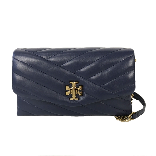 Tory Burch Kira Chevron Quilted Leather Chain Wallet Crossbody