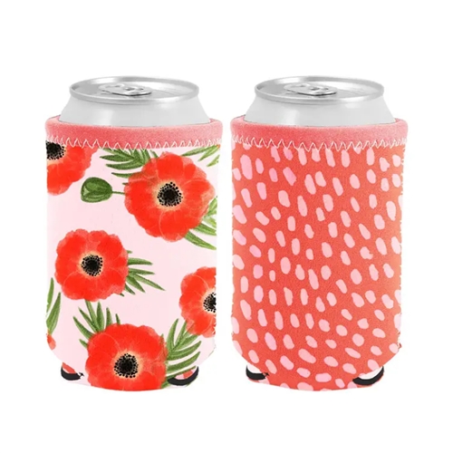 TOOT Poppies Reversible Can Cooler Sleeve
