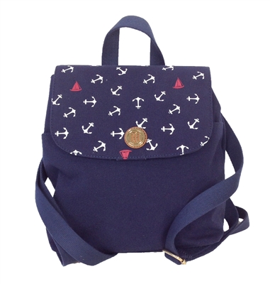Tommy Hilfiger Anchor Print Canvas Small Backpack