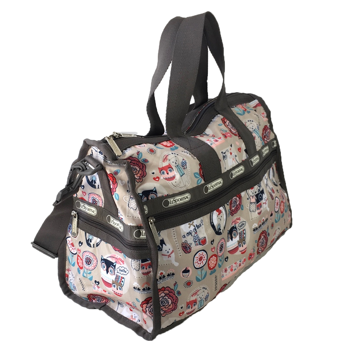 LeSportsac Medium Weekender Travel Duffel Bag, Hoot Cute