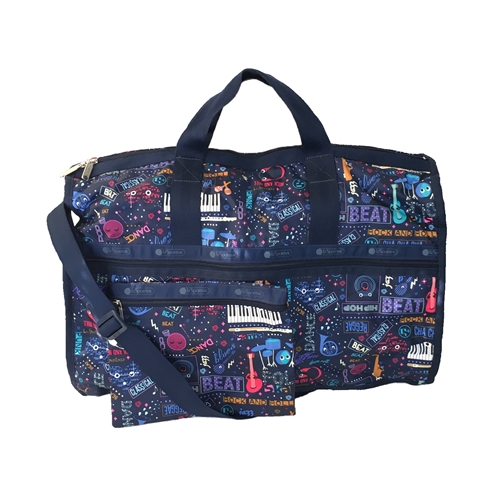 LeSportsac Large Weekender Travel Duffel Bag Little Orchestra