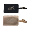 Mr. and Mrs. Set of 2 Luggage Tags Gift Set