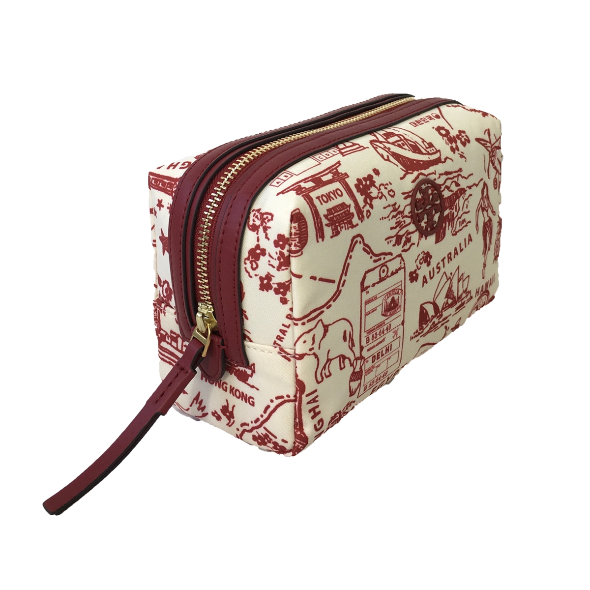 Tory Burch Brilliant Red Travel Nylon Weekender, Best Price and Reviews