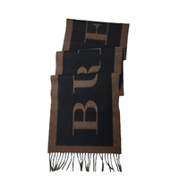 Burberry Branded Logo Text Cashmere Scarf