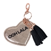 'Ooh La La' Heart Key Chain Purse Charm