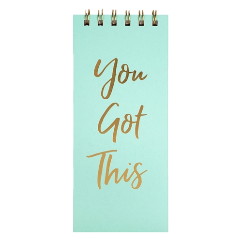 You Got This Gold Script Top Spiral Hardcover Notepad