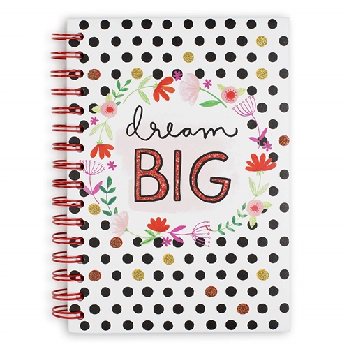 Dream Big Hardcover Spiral Notebook