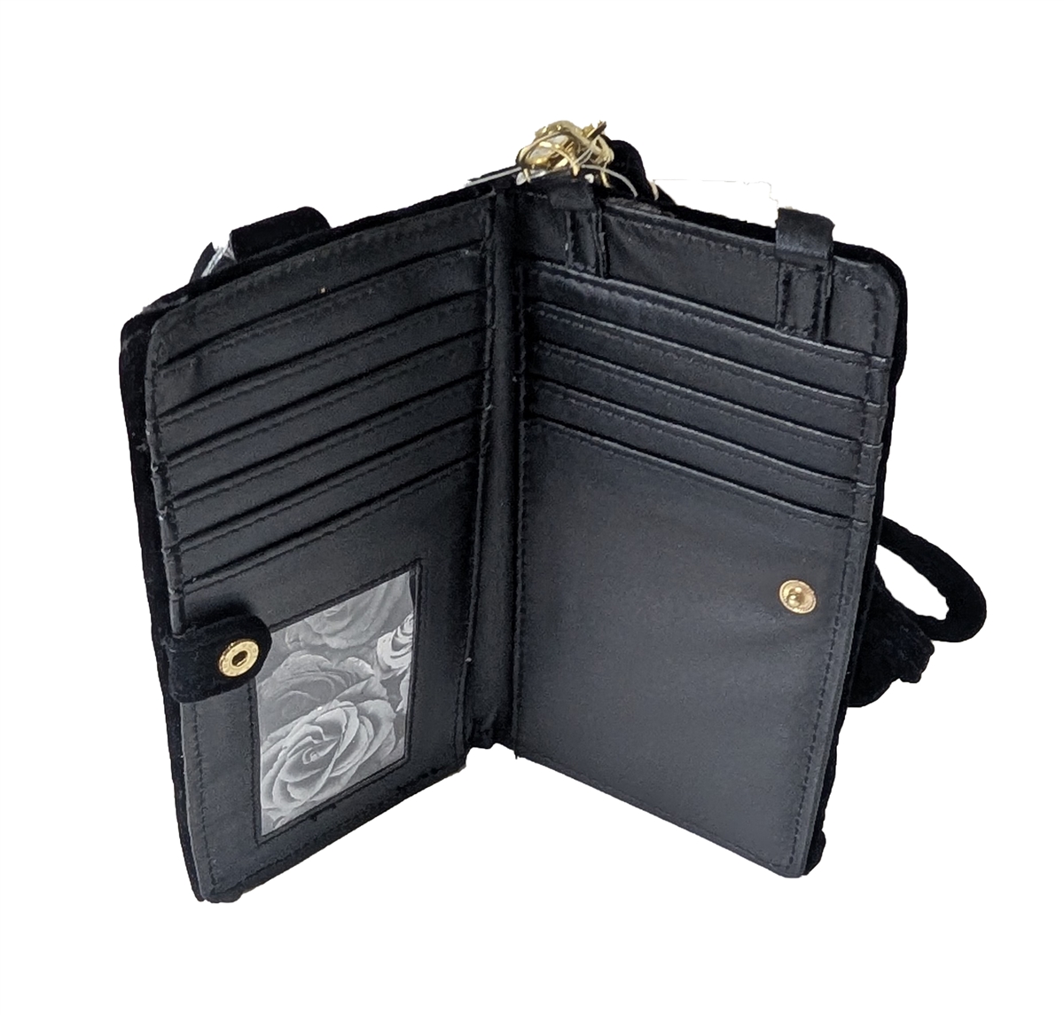Adrienne Vittadini RFID Blocking Crossbody Wallet with Removable