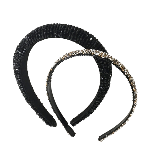 Forever Rhinestone Crystal Headband Baroque Headbands Set of 2