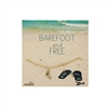 Zad Jewelry Barefoot & Free Gold Anklet Charm Bracelet: Delicate Beach Summer Ankle Jewelry for Women