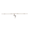 Zad Jewelry  Silver Dolphin Charm Anklet Bracelet, Enchanting Smiling Dolphin Ankle Jewelry for Women