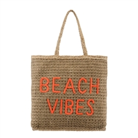 Alex Max Beach Vibes Woven Jute Tall Tote Beach Bag