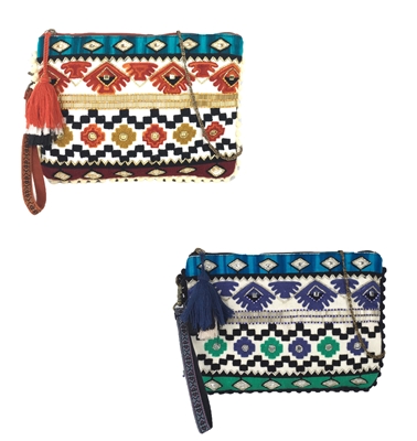 Steven By Steve Madden Arya Embroidered 3 Way Clutch