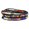 Bright Colorful Beaded Layered Wrap Bracelet