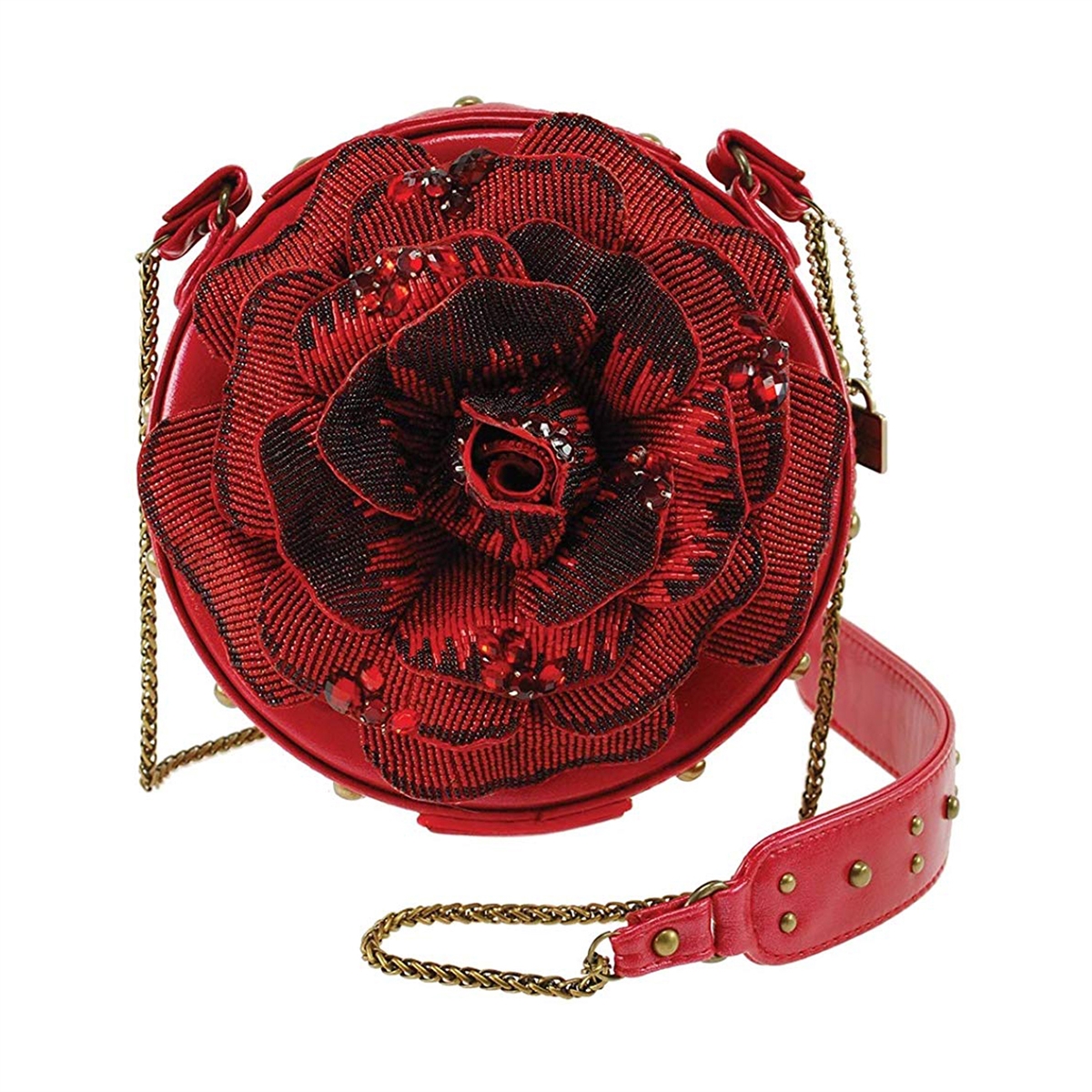 Embroidered rose purse vintage - Gem