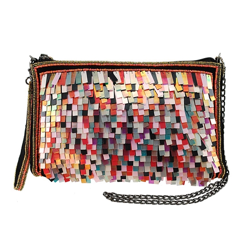 Mary Frances VIP Pass Sequin 3 Way Convertible Clutch
