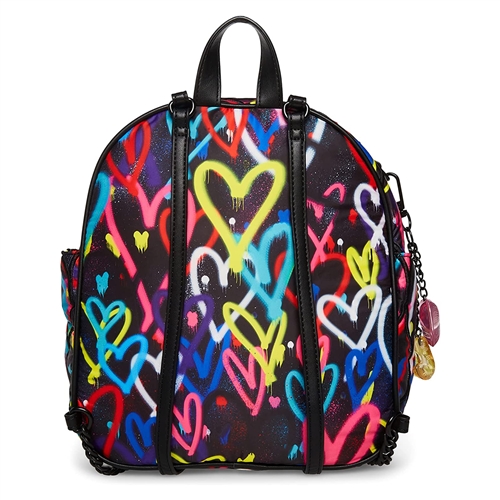 Betsey Johnson Graffiti Hearts Sweetie Day Backpack Bag  display picture 2