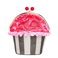 Betsey Johnson Kitsch Crystal Embellished 80th Birthday Cupcake Crossbody