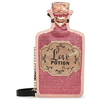 Betsey Johnson Kitsch Love Potion or Poison Double Sided Crossbody