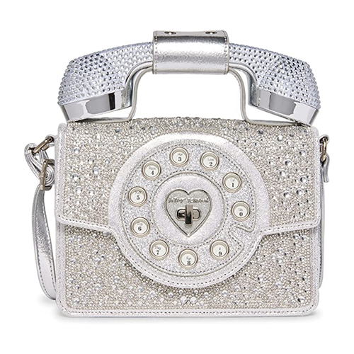 Betsey Johnson Rhinestone Phone Handset Bag, Talk Through Your Purse with this Bluetooth Crossbody