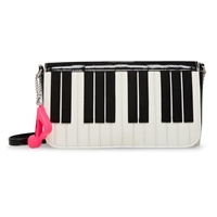 Betsey Johnson Kitsch Play It Again Piano Keys Crossbody Bag