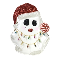 Betsey Johnson Kitsch Holiday Boo Santa Ghost Crossbody