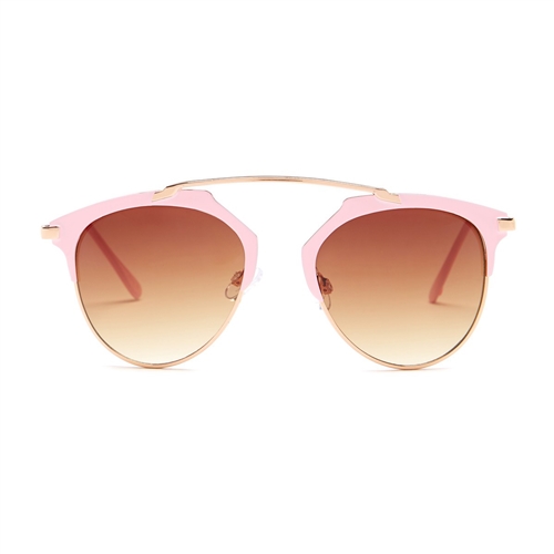 Betsey Johnson To The Shade Open Bridge Metal Sunglasses