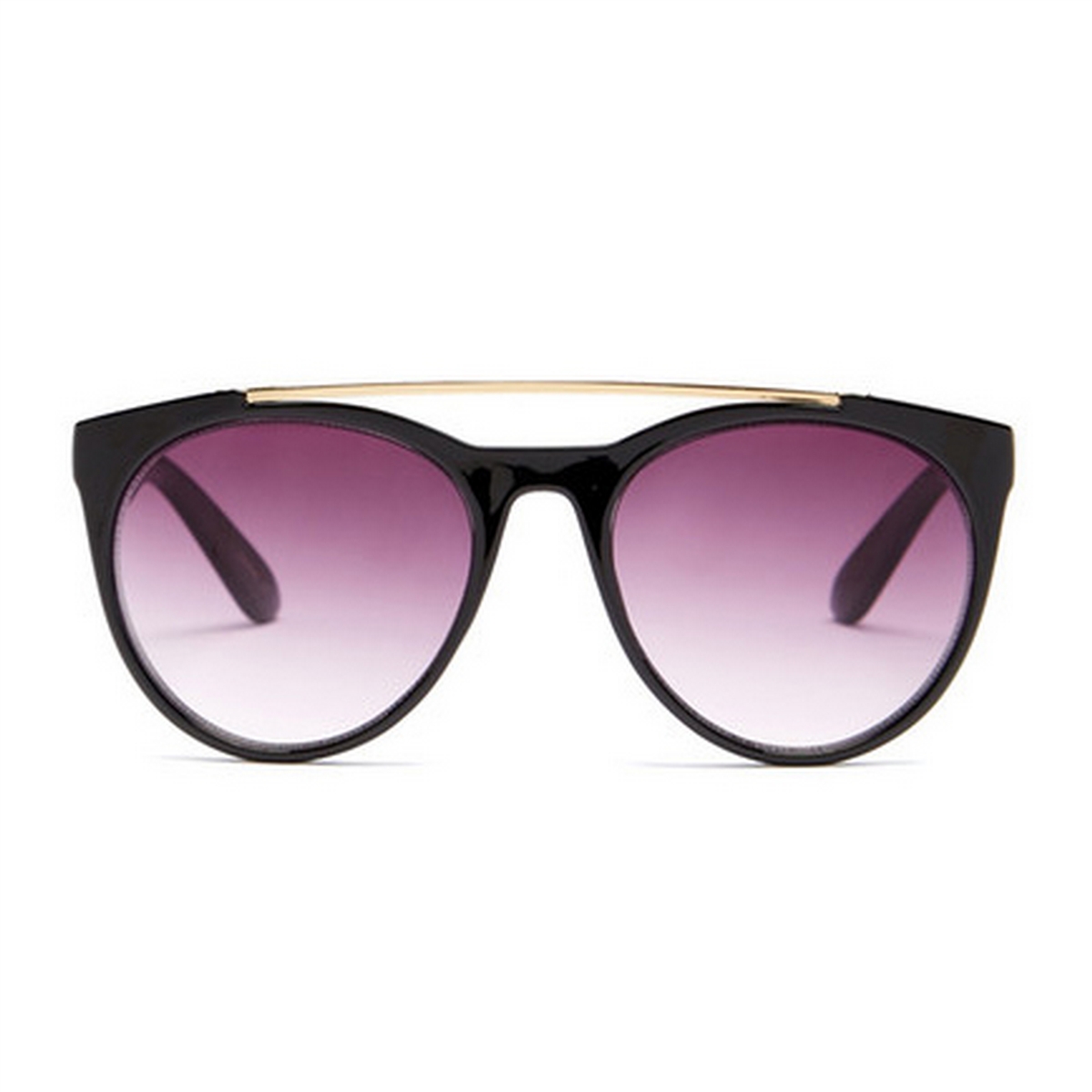 Betsey Johnson Oval Frame Sunglasses New Betsey Johnson Top It Off Oval Sunglasses, Black - Stylish  main image 3