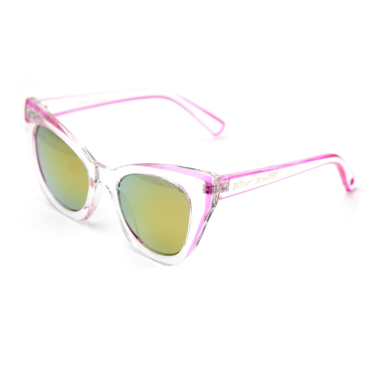 Betsey Johnson Pink Cat Eye Sunglasses BJ889129-Lt-Pnk-2.jpg main image 3
