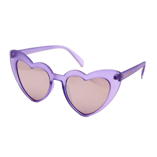 Betsey Johnson Exaggerated Heart Cat Eye Sunglasses
