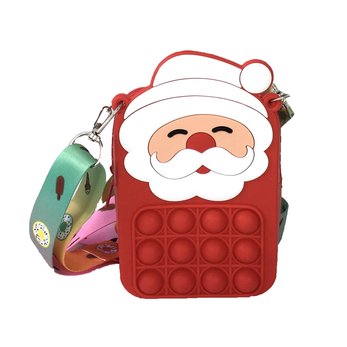 Santa Keychain Cartoon Claus Key Fob Cute Xmas Tree Keyring for Merry  Christmas Decoration Phone Backpack Purse Pendanrt Jewelry - AliExpress