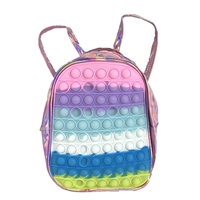 Fashion Culture Bubble Pop It Colorblock Metallic Mini Backpack
