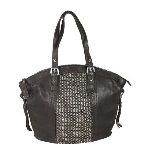 orYANY Betsy Leather Chainmail Tote Bag