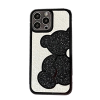 Fashion Culture Bling Bear Crystal Accented Phone Case for iPhone