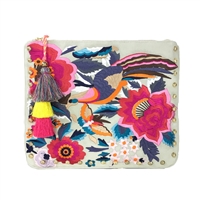 Steve Madden Breza Colorful Embroidered Large Clutch