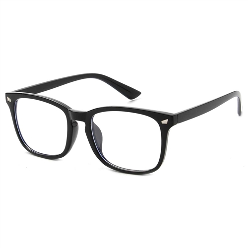 Classic Blue Light Filter Horned Rimmed Glasses 56mm