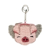 Mary Frances When Pigs Fly Beaded Coin Purse  FOB