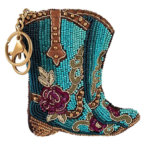 Mary Frances Cowgirl Boots Kickin Around  Card Case Coin Purse