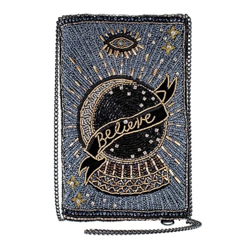 Mary Frances Believe in the Future Beaded Phone Crossbody