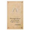 Zad Jewelry Literary Quotes Brightest Stars Mini Stud Earrings