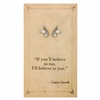 Zad Jewelry Literary Quotes Lewis Carroll Unicorn Mini Stud Earrings