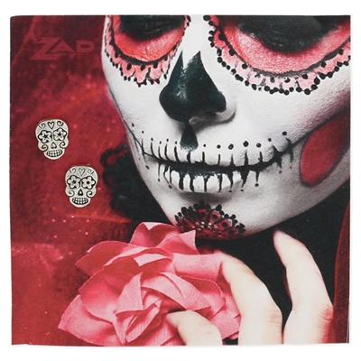 Zad Jewelry Calavera Sugar Skull Stud Earrings